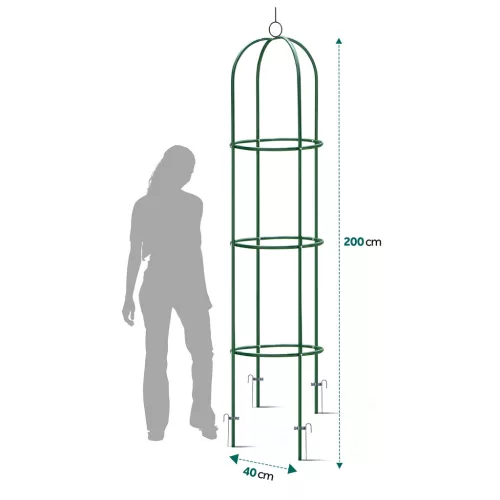 Kerti pergola oszlop 200 cm Plonos PL-992