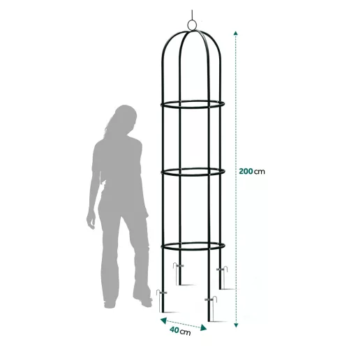 Kerti pergola oszlop 200 cm Plonos PL-992