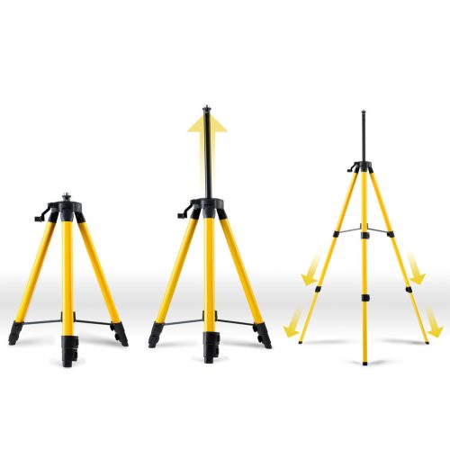 4D lézeres szintező + állvány + hordtáska, 16 zöld lézersugár, 360 fokos horizontális és vertikális lefedettség, önszintező funkció, távirányító, két 2400 mAh-s Li-Ion akkumulátor - Humberg HM-170 