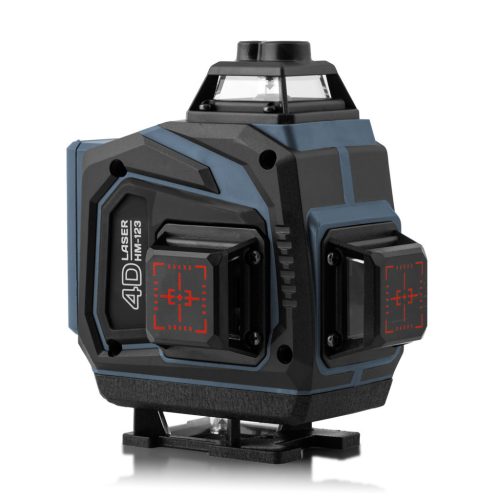 4D lézeres szintező tokkal és tartozékokkal, 16 zöld lézersugár, önszintező funkció, távirányító, két 2400 mAh-s Li-Ion akkumulátor - Humberg HM-170