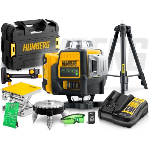 Keresztvonalas lézer tokban + Humberg HM-171 állvány