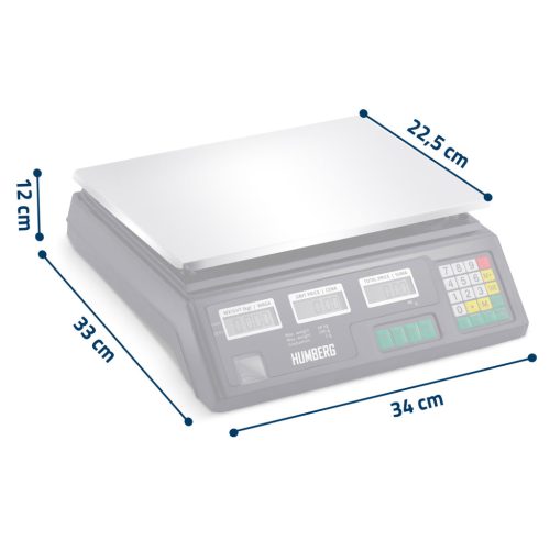 Elektronikus bolti mérleg 40 kg Humberg MH-190