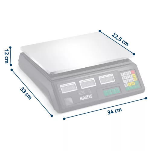 Elektronikus bolti mérleg 40 kg Humberg MH-190