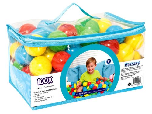 Bestway Műanyag Játéklabdák,100db, 6,5 cm - Bestway 52027