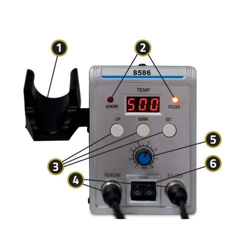 2in1 forrasztóállomás , 700 W-os - HM-29 Humberg 