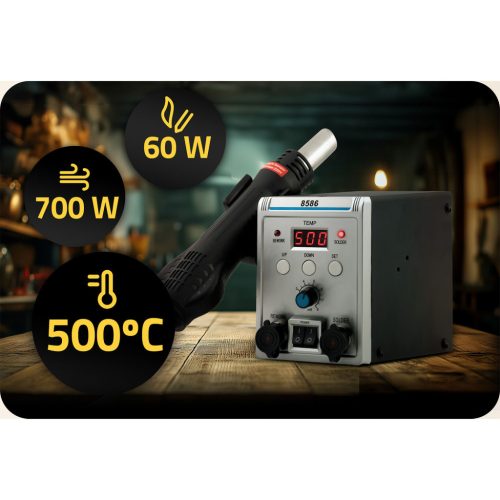 2in1 forrasztóállomás , 700 W-os - HM-29 Humberg 