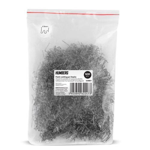 Kapcsok műanyag hegesztőgéphez, 600 db, A típus, Humberg