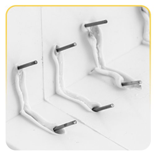 Kapcsok műanyag hegesztőgéphez, 100 db, B típusú Humberg