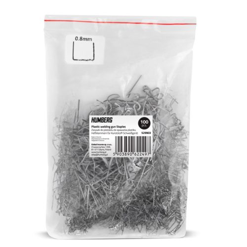 Kapcsok műanyag hegesztőgéphez, 100 db, C típusú, Humberg