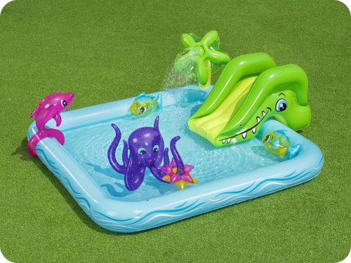 Felfújható játszómedence gyerekeknek, Fantastic Aquarium Play Center, 239 x 206 x 86 cm - Bestway 53052