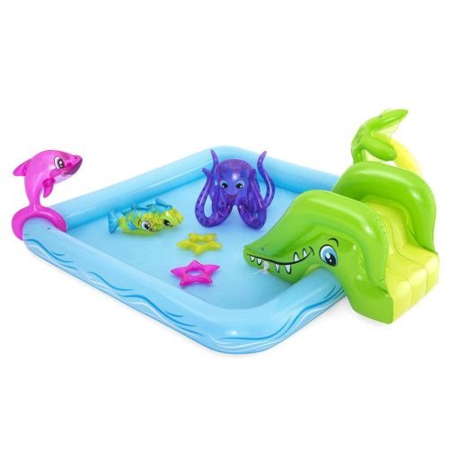 Felfújható játszómedence gyerekeknek, Fantastic Aquarium Play Center, 239 x 206 x 86 cm - Bestway 53052