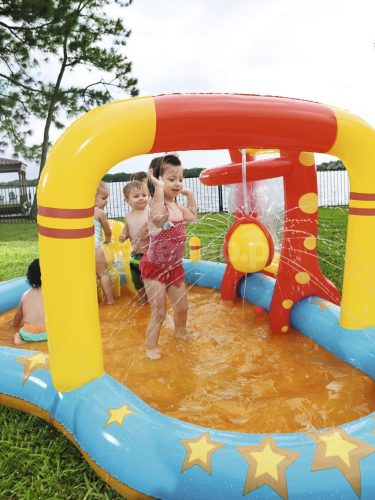 Felfújható játszótér éjszakai tábor 435 x 213 x 117 cm Bestway 53068