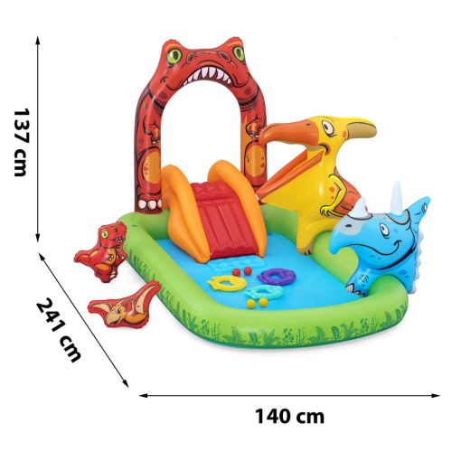 Felfújható játszótér Jurassic 241 x 140 x 137 cm Bestway 53160