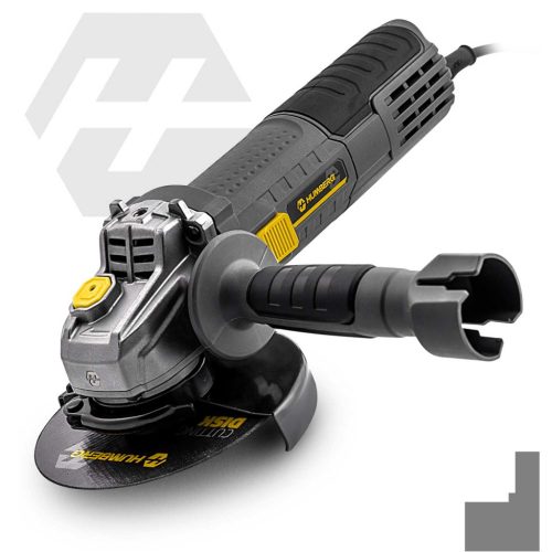 Diax 900W sarokcsiszoló, sebességszabályozás, 10 tárcsa, 125 mm, nagy teljesítményű sarokcsiszoló Humberg HM-410