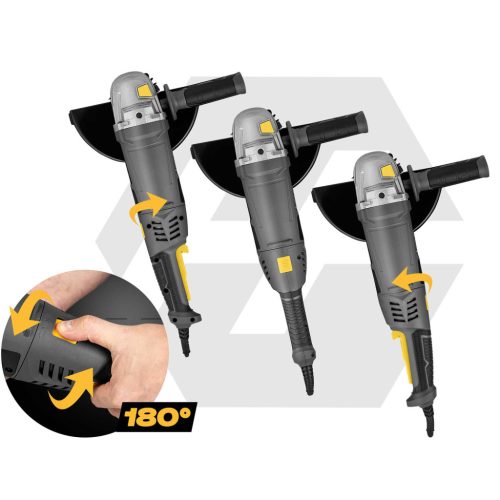 Diax 2000W 230mm sarokcsiszoló lassú indítású erős sarokcsiszoló Humberg HM-413