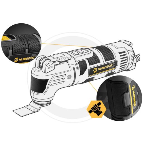 Humberg HM-414 310W orbitális csiszoló, multicsiszoló, polírozó