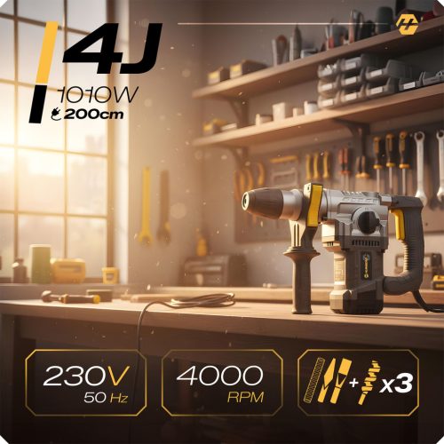 Kalapácsfúró 4J SDS PLUS 1010 W Humberg HM-430