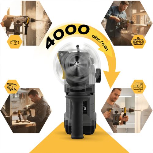 Kalapácsfúró 4J SDS PLUS 1010 W Humberg HM-430