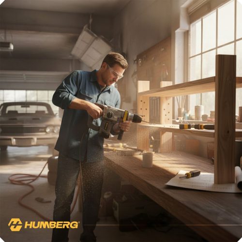 Kalapácsfúró 4J SDS PLUS 1010 W Humberg HM-430