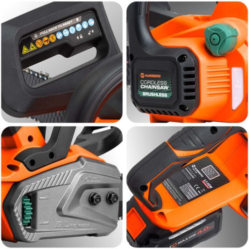 Piła łańcuchowa 12" akumulatorowa pilarka do drewna Humberg HM-436