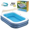Felfújható családi medence tetővel 254 x 174 x 140 cm Bestway 54449