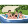 Felfújható családi medence tetővel 254 x 174 x 140 cm Bestway 54449