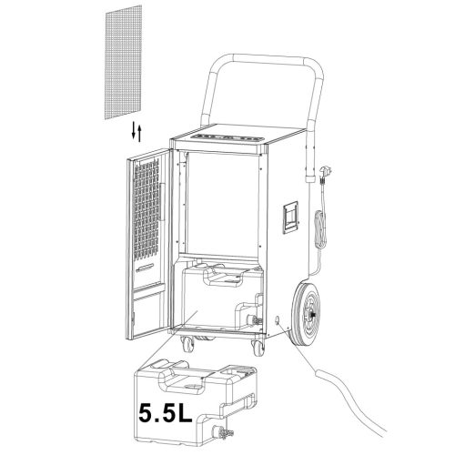 Ipari párátlanító 50l/24h Humberg HM-481