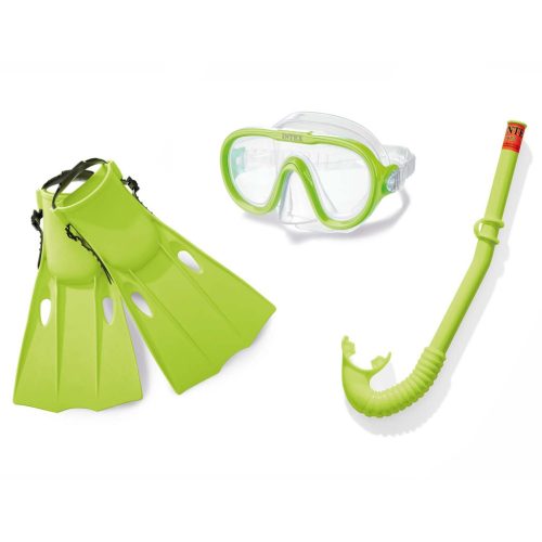 Gyermek búvárkészlet maszk + snorkel + uszonyok INTEX 55655
