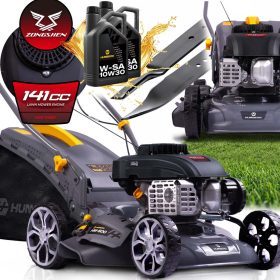   40 cm-es 45 l-es Zongshen 141cc benzinmotoros fűnyíró + Humberg HM-600 olaj
