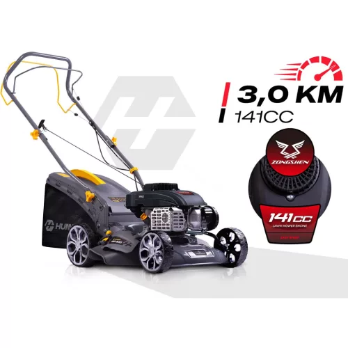40 cm-es 45 l-es Zongshen 141cc benzinmotoros fűnyíró + Humberg HM-600 olaj