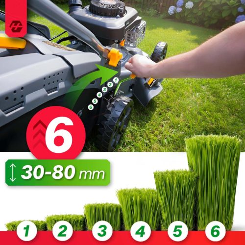 40 cm-es 45 l-es Zongshen 141cc benzinmotoros fűnyíró + Humberg HM-600 olaj