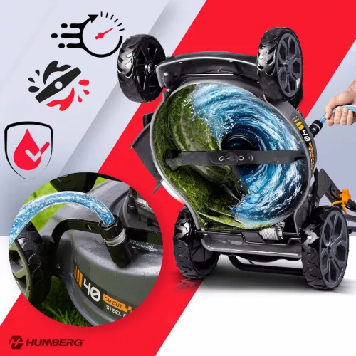 40 cm-es 45 l-es Zongshen 141cc benzinmotoros fűnyíró + Humberg HM-600 olaj