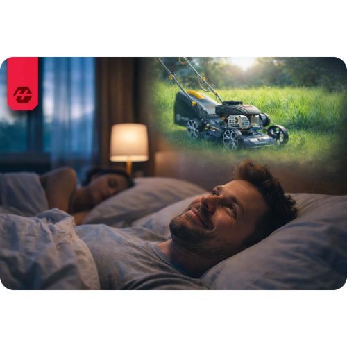 40 cm-es 45 l-es Zongshen 141cc benzinmotoros fűnyíró + Humberg HM-600 olaj