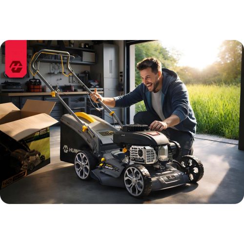 40 cm-es 45 l-es Zongshen 141cc benzinmotoros fűnyíró + Humberg HM-600 olaj