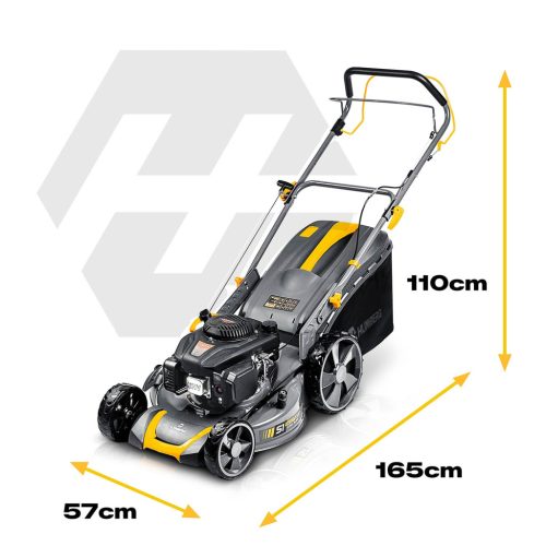 Benzines önjáró fűnyíró 51 cm-es 70 l-es Loncin 196cc + Humberg HM-601 olajjal