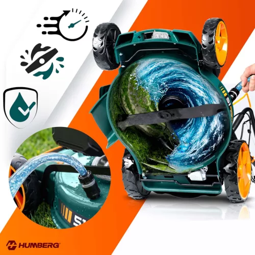 Benzines fűnyíró önjáró meghajtással 51 cm 70 l Loncin 196cc + Humberg HM-601 olaj