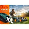 Benzines fűnyíró önjáró meghajtással 51 cm 70 l Loncin 196cc + Humberg HM-601 olaj