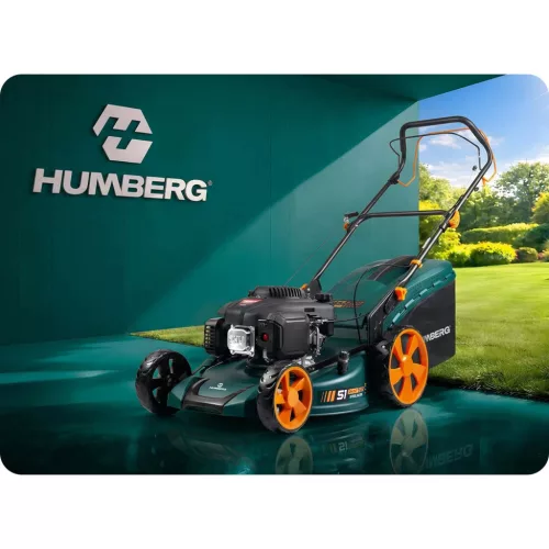 Benzines fűnyíró önjáró meghajtással 51 cm 70 l Loncin 196cc + Humberg HM-601 olaj