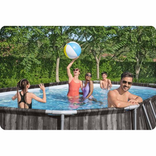 Keretes kerti medence 610 x 366 x 122 cm 12 az 1-ben Bestway 5611R