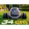 Könnyű és nagy teljesítményű elektromos fűnyíró szabályozható teljesítménnyel 1400 W 34 cm Humberg HM-612