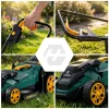 Könnyű és nagy teljesítményű elektromos fűnyíró szabályozható teljesítménnyel 1400 W 34 cm Humberg HM-612