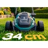 Könnyű és nagy teljesítményű elektromos fűnyíró szabályozható teljesítménnyel 1400 W 34 cm Humberg HM-612