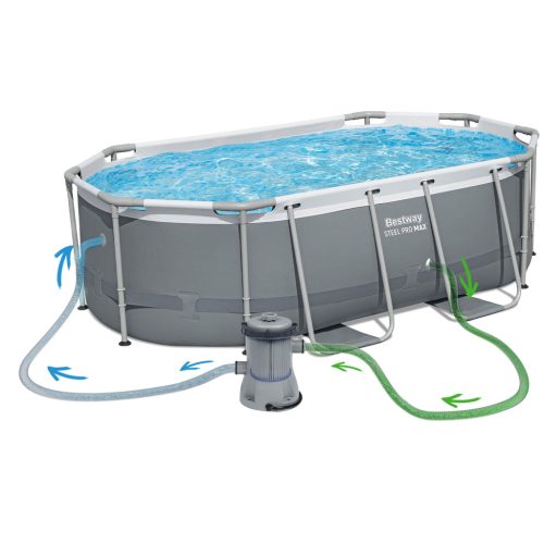 Keretes kerti medence 305 x 200 x 84 cm 17 az 1-ben Bestway 5614A