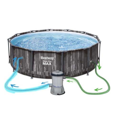 Keretes kerti medence 366 x 100 cm 10 az 1-ben Bestway 5614X