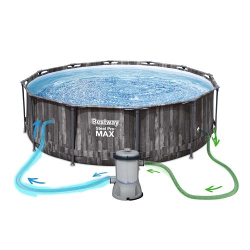 Keretes kerti medence 427 x 107 cm 11 az 1-ben Bestway 5614Z