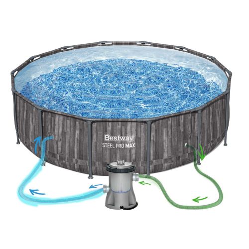 Keretes kerti medence 427 x 107 cm 11 az 1-ben Bestway 5614Z