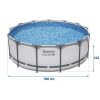 Keretes kerti medence 396 x 122 cm 11 az 1-ben Bestway 5618W