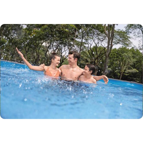 Basen ogrodowy panelowy całoroczny 549 x 132 cm 13w1 Bestawy 561CS