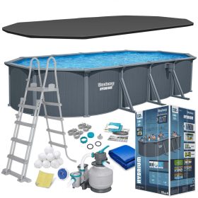   Basen ogrodowy panelowy całoroczny 732x366x132 cm 13w1 Bestawy 561CW