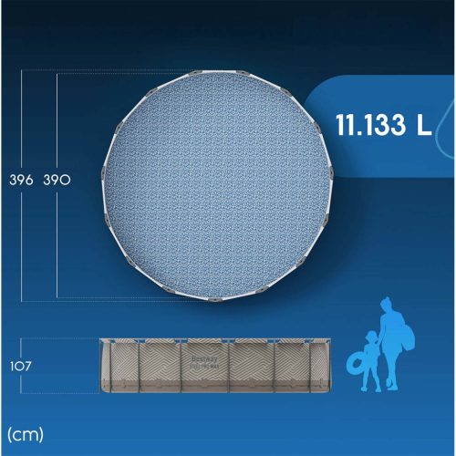 Keretes kerti medence 396 x 107 cm 11 az 1-ben Bestway 561FY